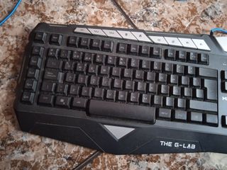 Teclado THE G-LAB Negro y Azul