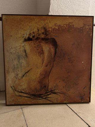 Cuadro abstracto figura femenina