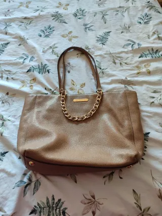 Bolso Michael Kors Piel Marrón Dorado