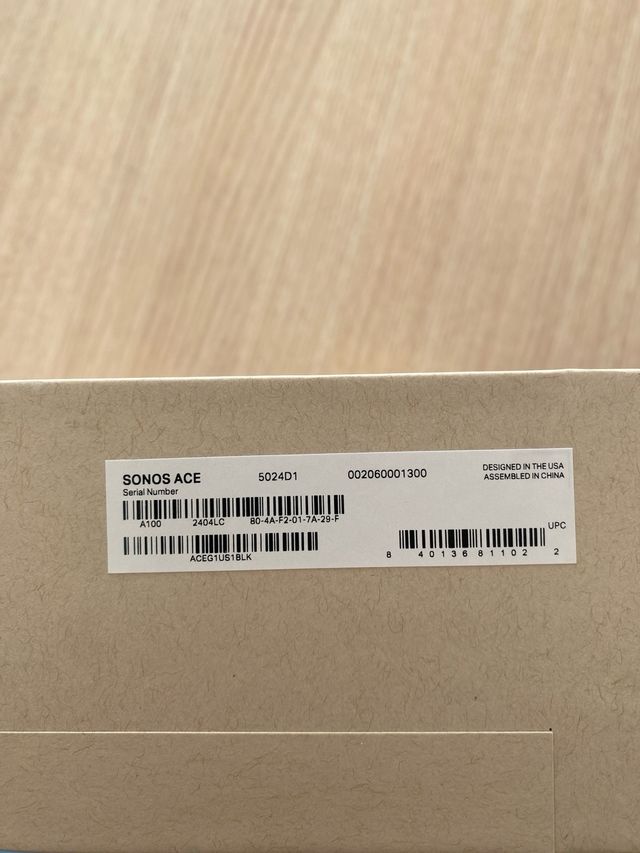 Auriculares Sonos Ace Negros Inalámbricos