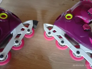 Patines Oxelo Morados Talla 32-34+ Protecciones