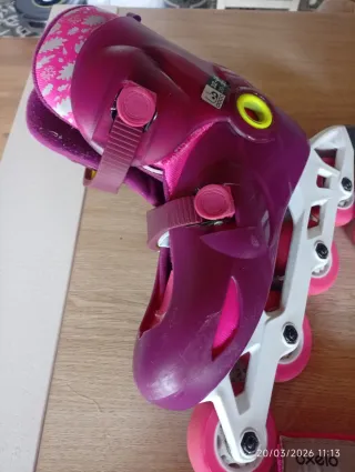 Patines Oxelo Morados Talla 32-34+ Protecciones