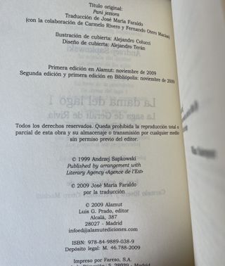 #1002 La Dama del Lago - Alamut - Geralt de Rivia