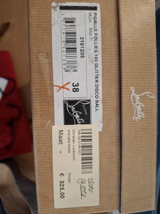 Louboutin Pigalle 100 Glitter Talla 38