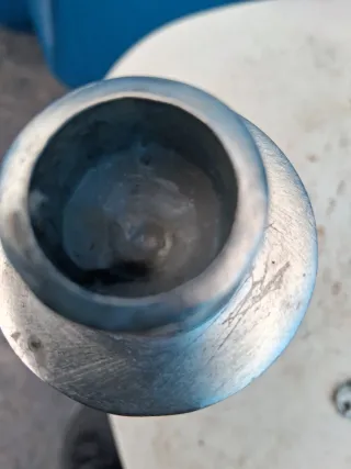 2 candelabros de metal plateado