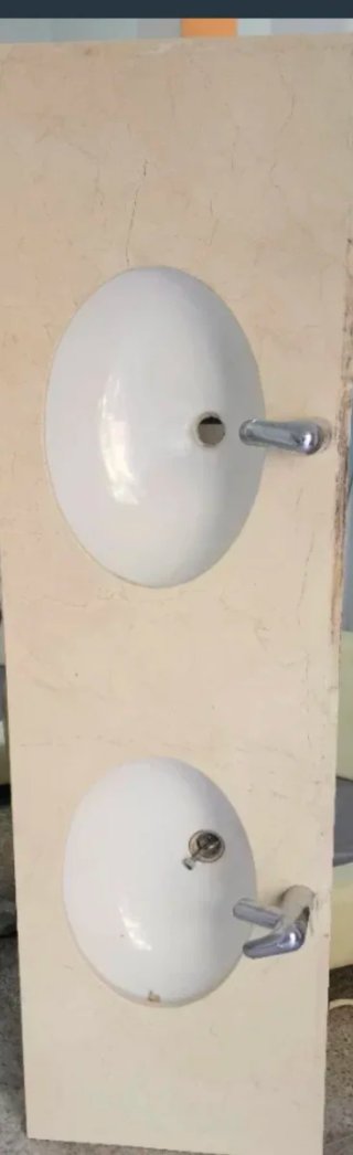 Fregadero doble baño mármol