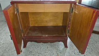 Mueble auxiliar madera y metal