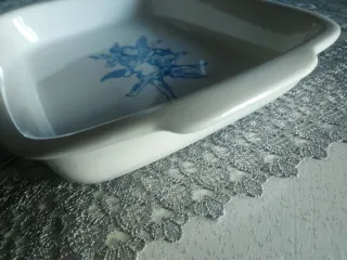 Pirofila ceramica decorata angeli nuova