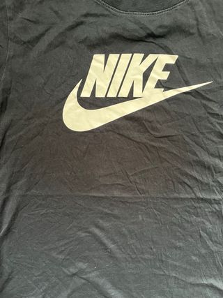 Camiseta Nike Negra Logo Talla M