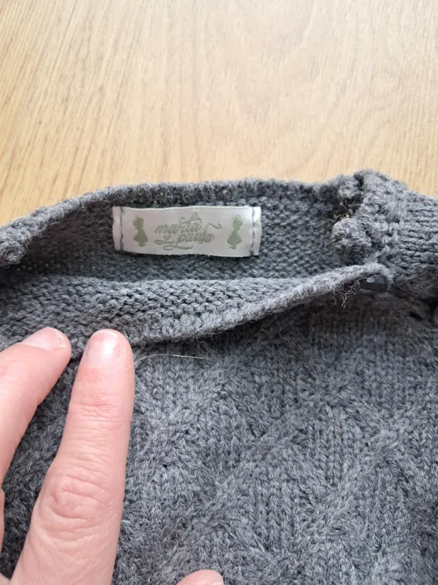 Jersey bebé punto gris