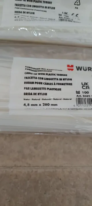 Lote Bridas Nylon Würth