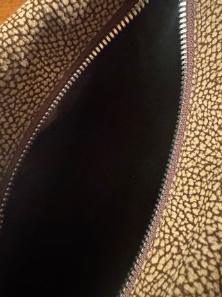 Borsa a spalla Borbonese beige/marrone