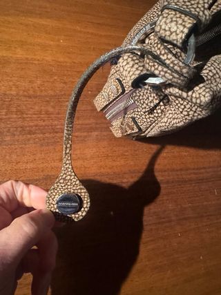 Borsa a spalla Borbonese beige/marrone