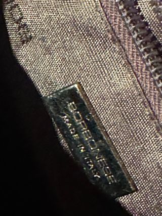 Borsa a spalla Borbonese beige/marrone