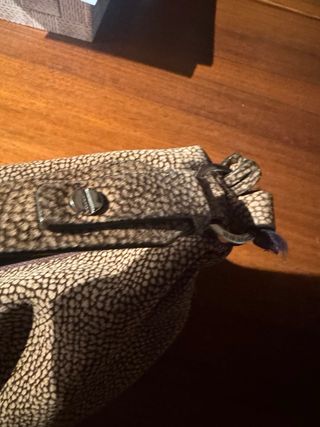 Borsa a spalla Borbonese beige/marrone