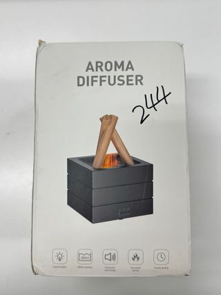 Humidificador de aire diseño madera y blanco