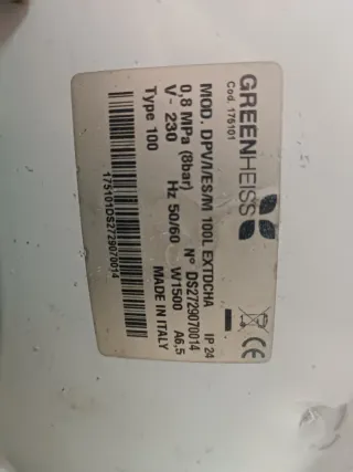 Calentador acumulador Agua Caliente  100l