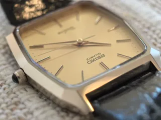 Seiko Dolce Tank 6030 5480 Tungsten Carbide 1982