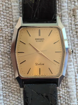 Seiko Dolce Tank 6030 5480 Tungsten Carbide 1982