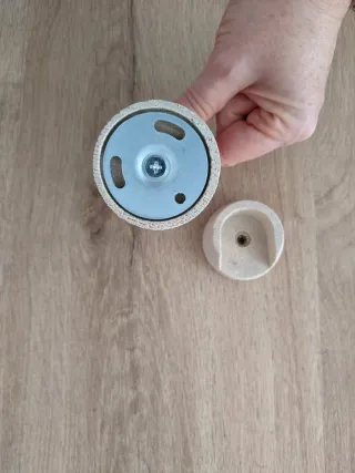 Soportes para barra de cortina de madera