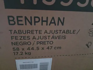 Due sgabelli regolabili neri NUOVI