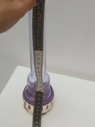 Vaso Murano Vintage Vetro Metallo Viola