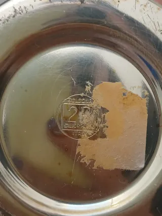 Vaso Murano Vintage Vetro Metallo Viola