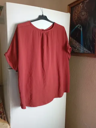 Blusa elegante roja talla única