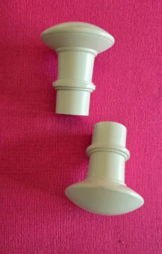 Terminales cortina IKEA blanco