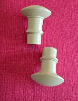 Terminales cortina IKEA blanco