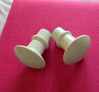 Terminales cortina IKEA blanco