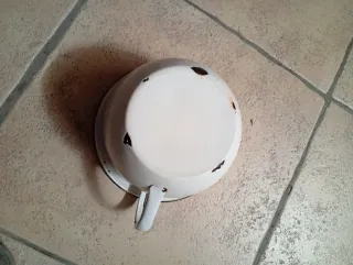 Jarrillo Urinario Antiguo Metal Esmaltado