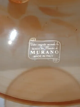 Vaso Vintage Vetro murano Arancio
