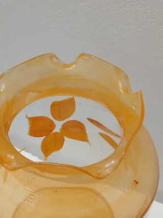Vaso Vintage Vetro murano Arancio