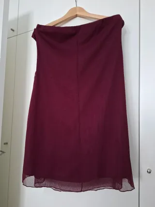 Vestido fiesta/ceremonia morado/rojo Talla L