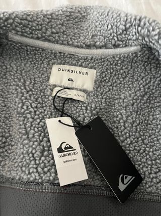 Chaqueta borrego Quiksilver azul/gris