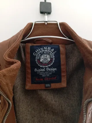 Chaqueta de cuero hombre