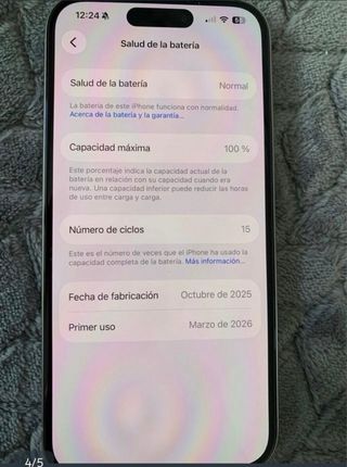 iPhone 15 Pro Plata Apple