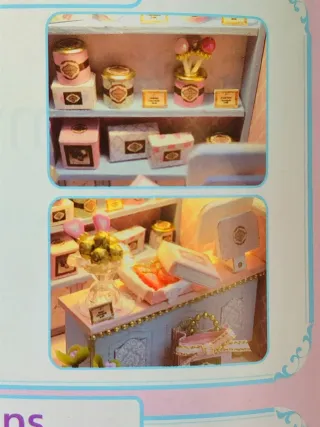 Pastelería miniatura dulces kit DIY casita muñecas