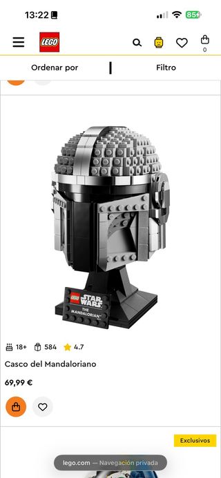 LEGO Star Wars Casco Mandalorian