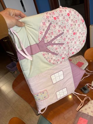 Chichonera cuna casa patchwork