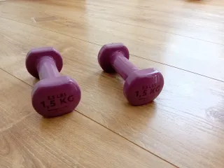 Mancuernas 1.5 kg (3.3 lbs) Morado