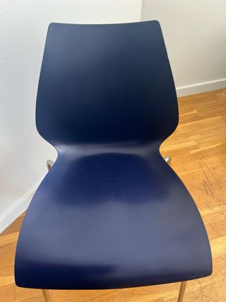 Silla Maui azul pack 4