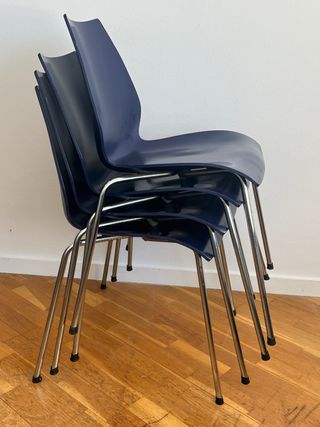 Silla Maui azul pack 4