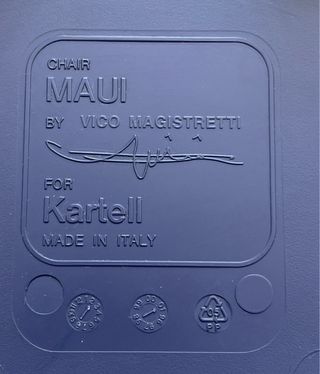 Silla Maui azul pack 4