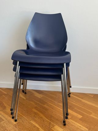 Silla Maui azul pack 4