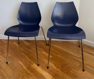 Silla Maui azul pack 4