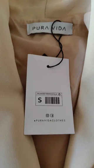 Chaqueta Pura Vida Beige Mujer