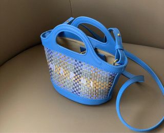 Borsa Marni paglia e pelle 13*4*9 cm