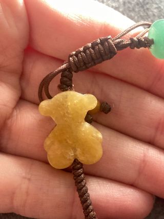 Pulsera Tous Oso y Piedras Naturales ajustable